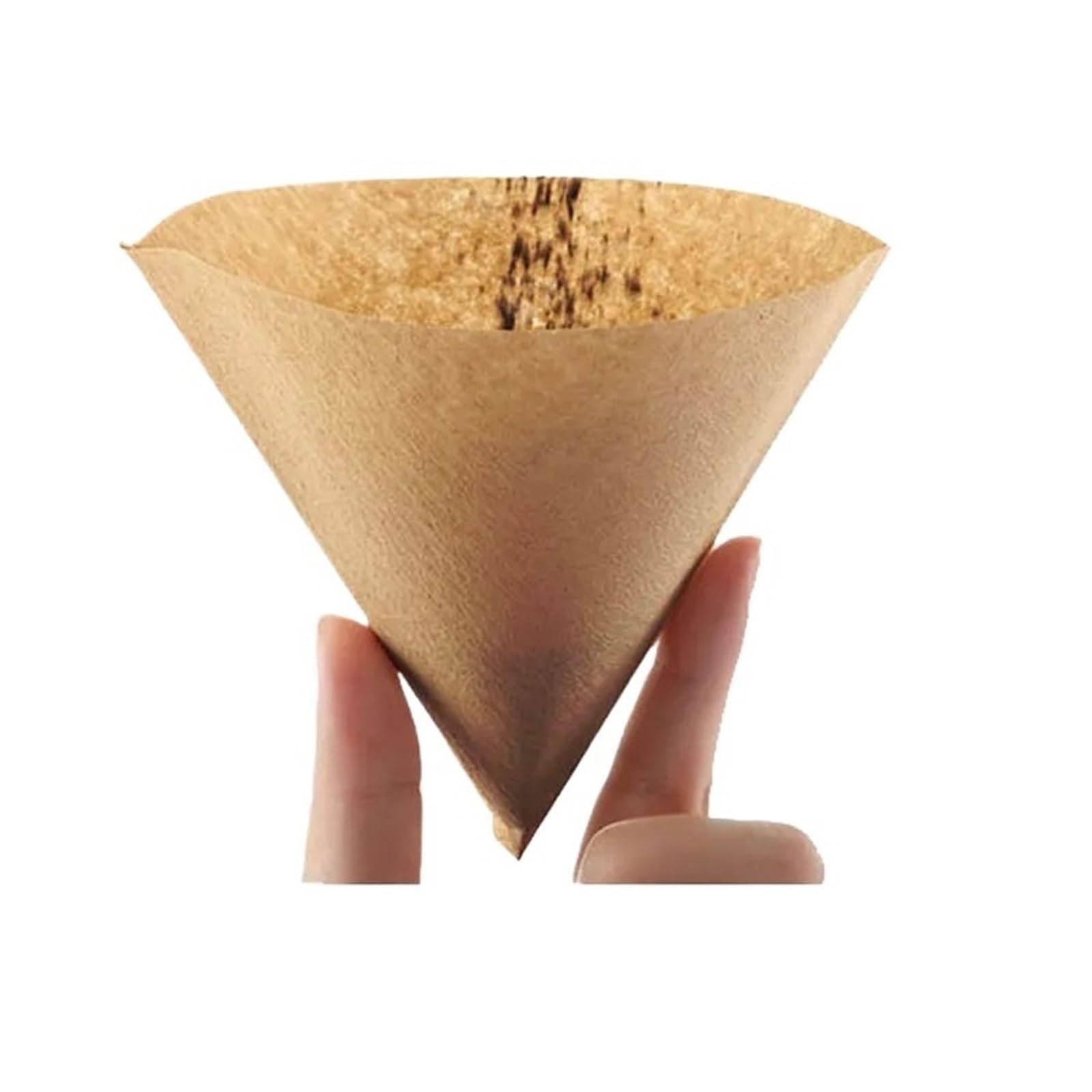 Papiere Kaffeefilter， Ungebleichte, kegelförmige V-Kaffeefilterpapiere for V.60 Kaffeefilter, 50–400 Stück(400 pcs)