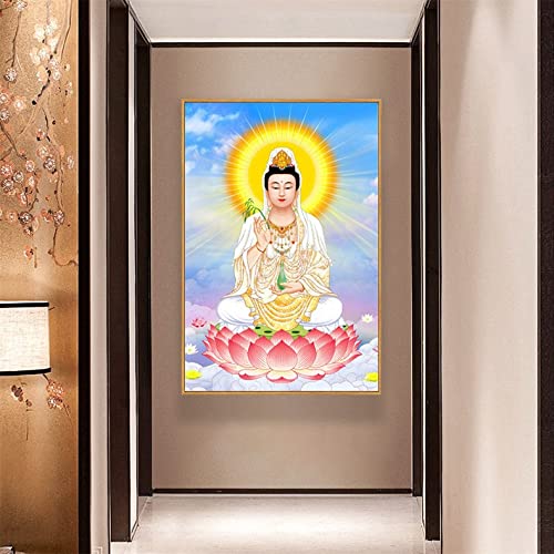 Peinture diamant 5d complet strass brillants haute définition 40x100cm