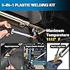 130W Plastic Welder Kit Deluxe,3-in-1 Plastic Welder Soldering Iron Kit,Professional Surface Repair Tool for Car Bumper with 5 Welding Tips,for Car Bumper Dashboard Kayak Repairs (Black) #2