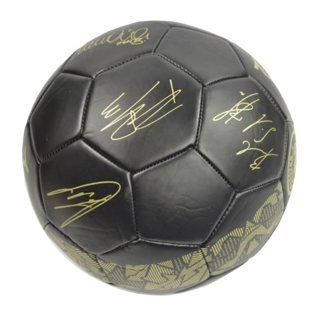 Manchester City FC Man City Phantom Signature Ball, Schwarz, Gold, Größe 5, für Erwachsene, Unisex, Mehrfarbig (Mehrfarbig)