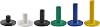 TH Golf Premium Rubber Golf Tees – Pack of 6 – Durable, Long-Lasting Tees in Multiple Sizes & Colours for Drivers, Woods & Irons