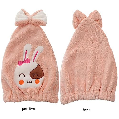 FRCOLOR 3 Pçs Touca De Cabelo Seco Touca De Banho Infantil Toalhas De Embrulho De Cabelo Toalhas De