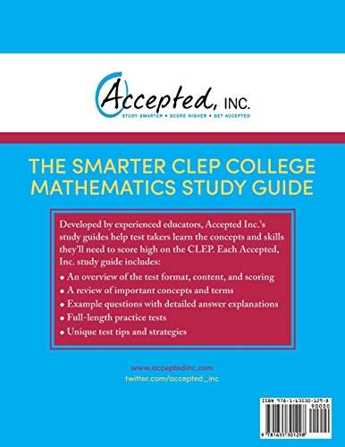CLEP College Mathematics Study Guide 2017: CLEP Test Prep and Practice Questions for the CLEP Colleg