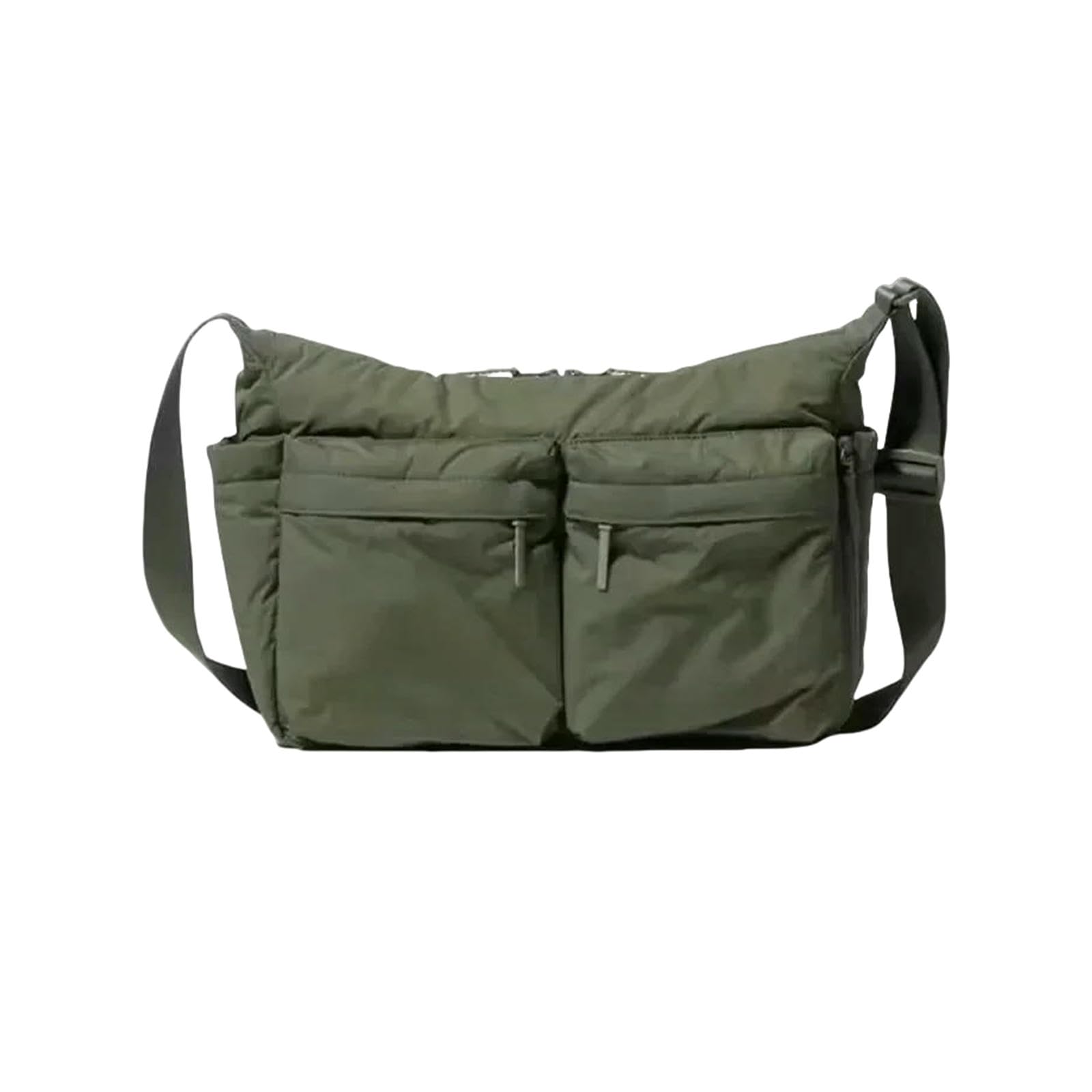 Borsa Donna Borse A Tracolla Multitasche Casual per in Nylon Moda Grandi da Viaggio Shopping Donna-Verde Oliva