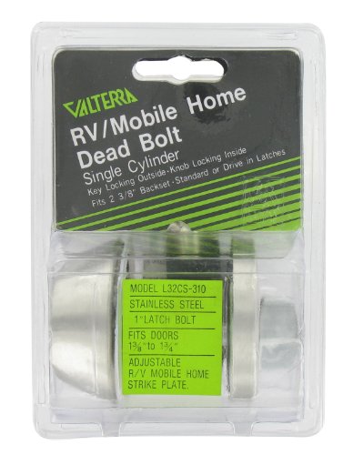 Valterra L32CS3108 1" Throw Single Cylinder Deadbolt View Pack
