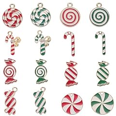 Golden Tone 32pcs Green Red Candy Charms