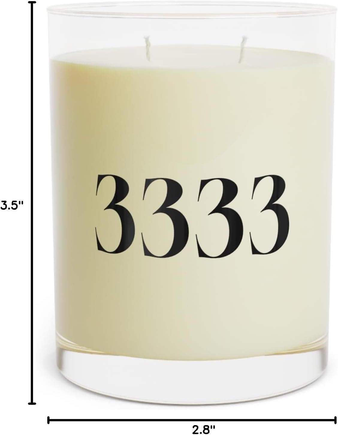 3333 Manifestation Candle, Angel Number, Spiritual Home Decor, Meditation Gift, Relaxation Candle, Growth, Creativity, Peace