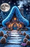Puzzle Adulte 4000 Pièces Fleur Cottage Lune 141 x 87 cm Classique Puzzles Jeu...
