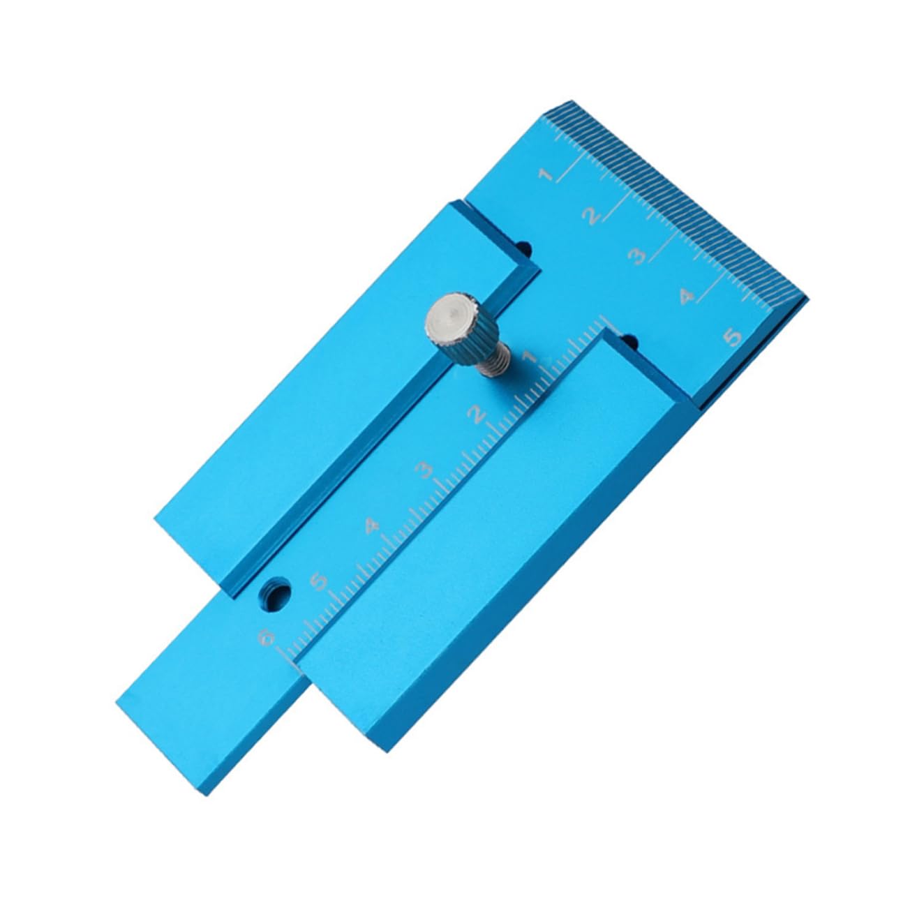 Woodworking Ruler Tube Bracelets for Women 2 pcs Carpenter Use Bench Aluminium Gauge Ruler for Measuring Height Alloy Tool Woodworking Metric Sky-Blue Scarecrow Decorations