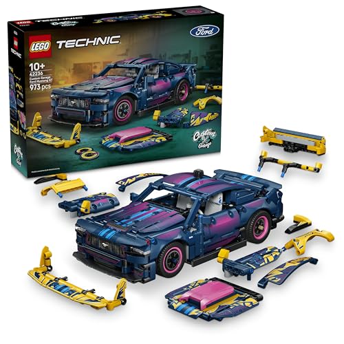 LEGO Technic Auto Ford Mustang GT Custom Garage GT Giocattolo - Kit di Modellismo con Motore V8, Sterzo HOG e Parti della Carrozzeria Intercambiabili - Idea Regalo per Bambini da 10 Anni in su 42236