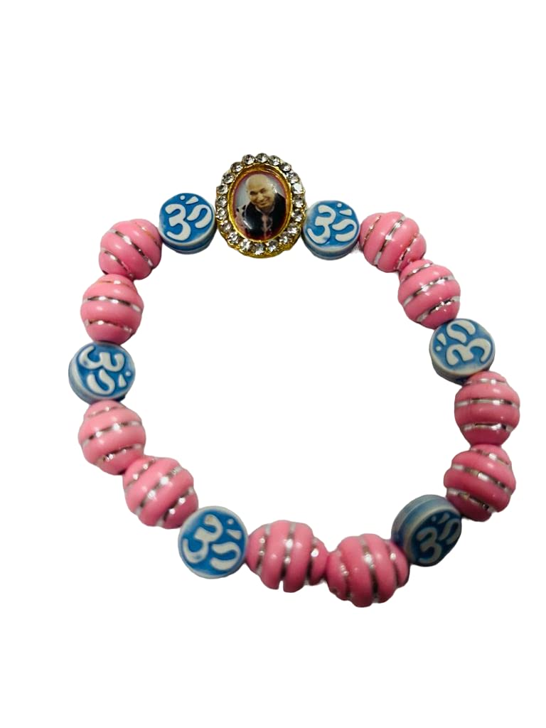 Guruji bracelet with om/Stylish Handmade Gemstone Guruji Bracelet for Men & Women (B0BM824DJF) Amazon Price History, Amazon Price Tracker