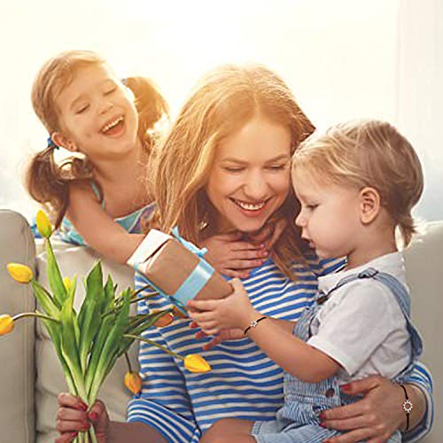 Kingsin Friendship Relationship Bracelets Gifts Best Friend Besties Family Sisters Granddaughters Daughters Set For 3 Pinky Promise Sun Moon Star Matching Bracelets Jewelry Gifts For Women Teens Girls #TOP6