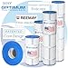 Optimum Pool Technologies® Pool Filter 4-Pack, Compatible Replacement for Pentair® Clean & Clear Plus 420 178584, R173576, Unicel C-7471, Pleatco PCC105, & Filbur FC-FC-6470, FC-1977 Filter Cartridges