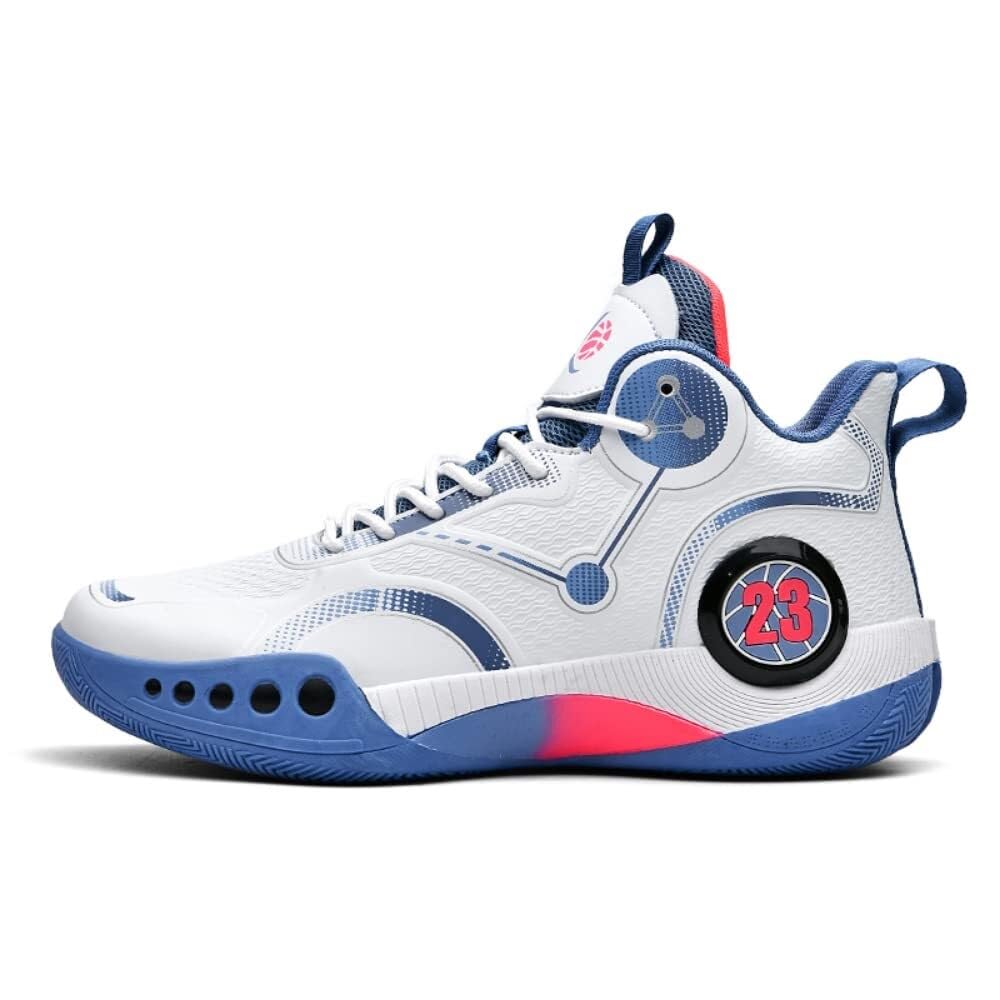 Chaussures de basket-ball bleues en taille 43 pour entrainement et sport