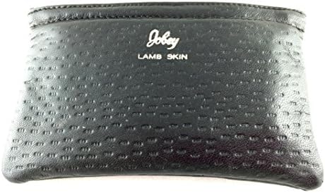 Jobey Black Lambskin Full Size Pipe Pouch w/Zipper Holds 2 oz