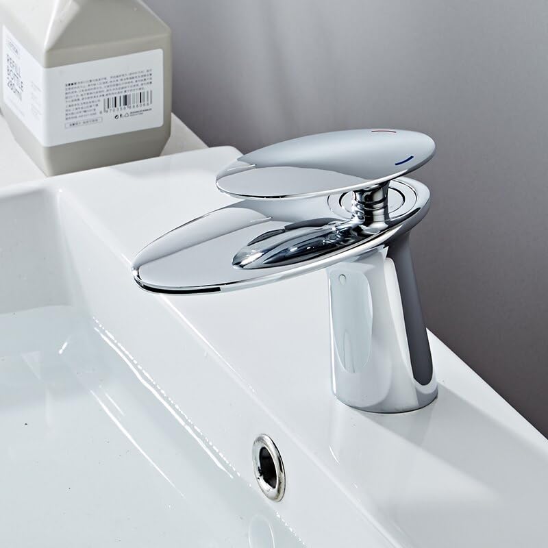 Robinet de salle de bains cascade haut de gamme mitigeur évier créatif moderne SLT222-S