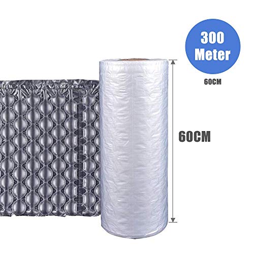 hzexun 1 Rolle uftpolsterfolie Luftpolsterfolie Luftpolsterfolie Verpackungsmaterial für Luftkissen Maschine (60 * 40cm*300M)