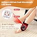 Red Light Therapy Wrap for Feet Ankle, 880nm & 650nm Near Infrared Light for Hand Wrist, Cordless Light Therapy Pain Relief Belt for Joint Muscle with 5000mAh Battery and Adjustable Size