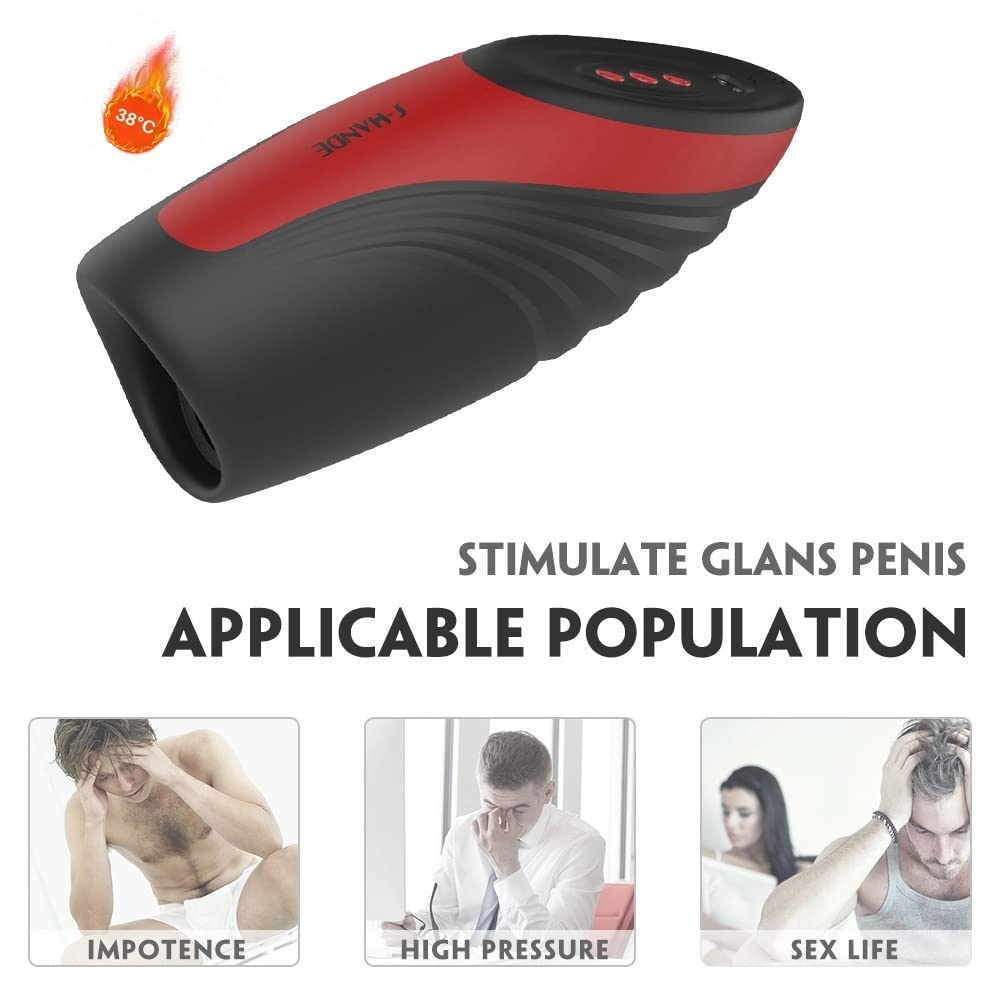Masturbieren Sexspielzeug für Männer, 3 IN 1 Penis Vibrator mit 9 Vibrationsmodi & 6 Wellensaugen, Elektrischer Masturbator Cup Eichel Stimulation Vibratorensets, Penistrainer Sex Toys für Man