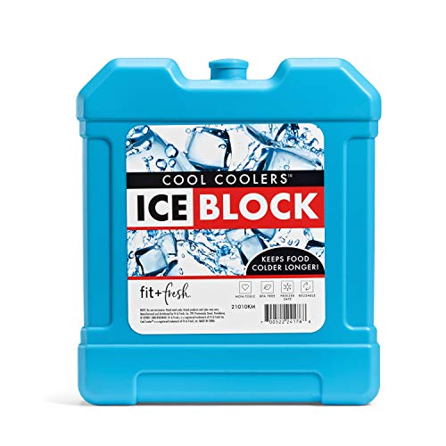 Cool-Coolers-by-Fit-Fresh-XL-Cooler-Ice-Block-Large-and-Powerful-Ice-Pack-Perfect-for-Insulated-Cooler-Beach-Bag-Backpack-Cooler-Travel-1PK-Blue