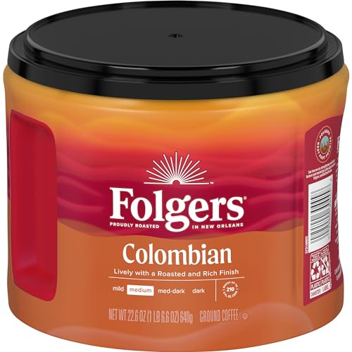 Folgers Colombian Medium Roast Ground Coffee, 22.6 Ounces (Pack of 6) - Image 3