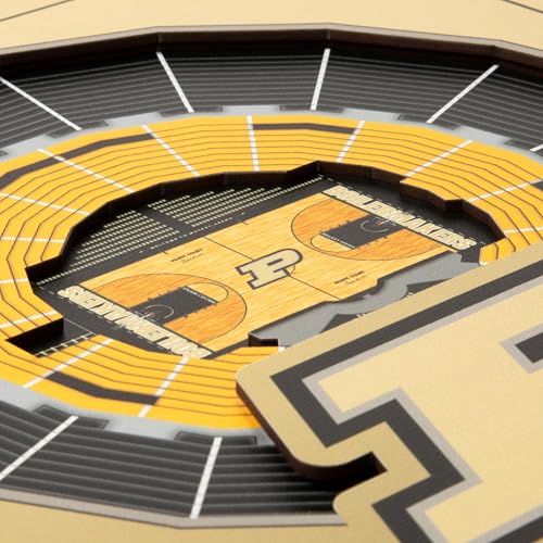 Image of YouTheFan Officially-licensed NCAA Stadium Series 3D Wall Art - multi-layer team stadium replica, detailed sports fan gift, indoor decor