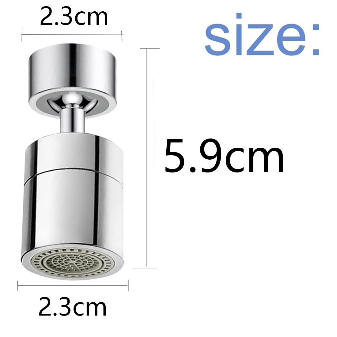 1 Pieza Extensión Universal De Grifo Giratorio 360° – Ducha Extensible Antisalpicaduras, Ahorro De Agua, Accesorio De Cocina Y Cuarto De Baño, M22, M24