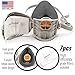 Reusable Half Mask Respirator With 7 Filters + Replaceable Filters Pack of 10, as Bundle. Half Mask Respirator ideal for Sanding, Painting, Welding, Woodworking.