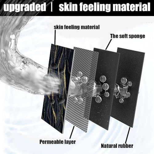 Image of FIGMENT 3D Anti-Slip Water Absorbent Bathroom Mat | Quick Dry Rectangular Bath Mat for Home, Kitchen Doorway, Office & Entryway Use | Soft, Odour-Free & Easy Clean Floor Mat (60x40 cm)