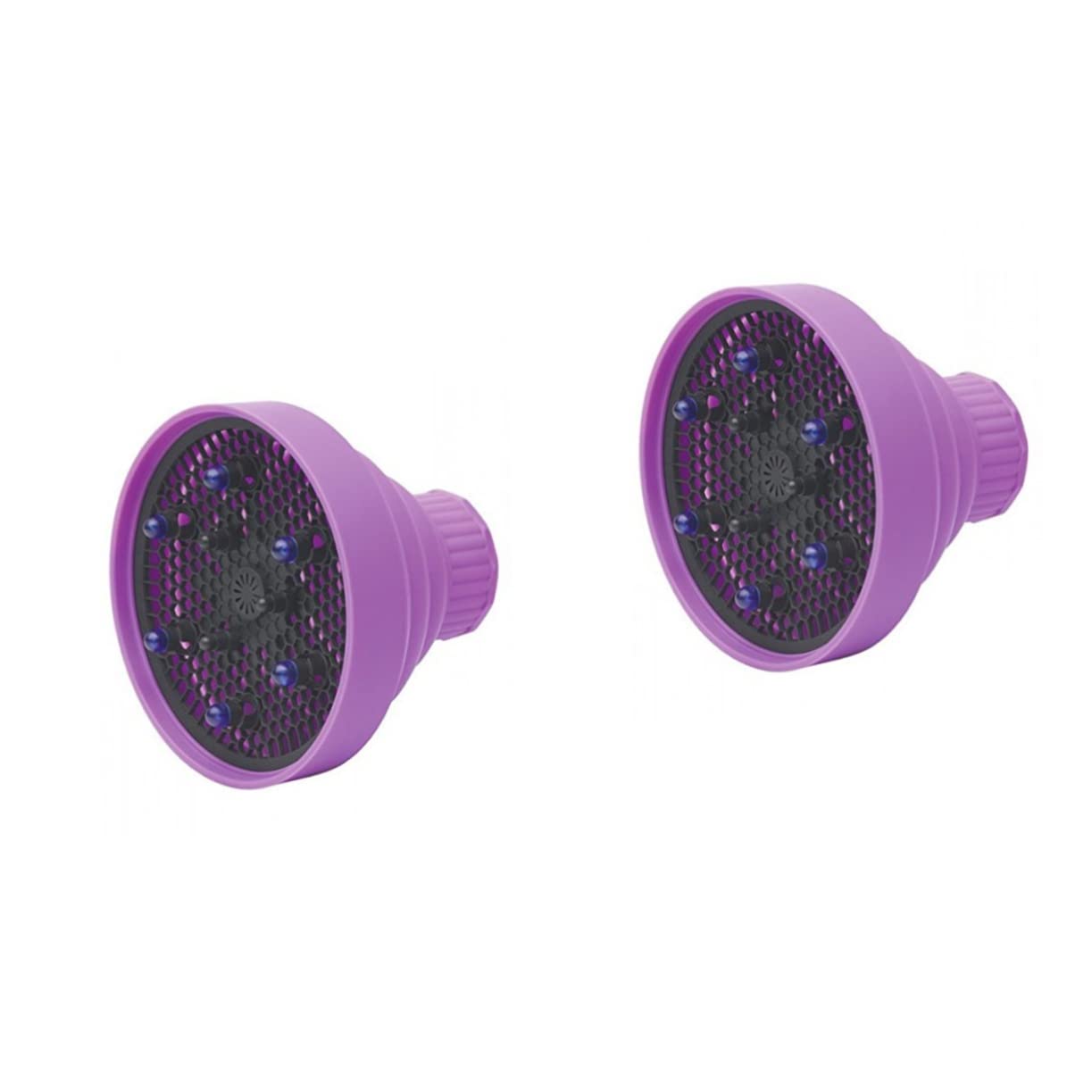 Housoutil 2 Pezzi Diffusore Per Asciugacapelli Per Ricci Diffusore Pieghevole in Silicone Pieghevole 2 3 Pollici