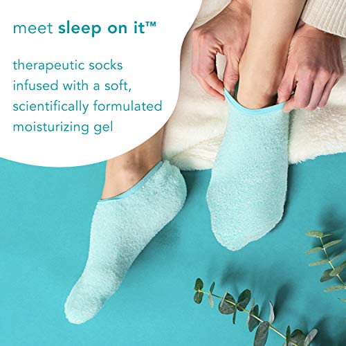 Barefoot Scientist Sleep On It Overnight Moisturizing Gel Socks, Low Profile Ankle Socks, Nourish Your Feet (Grey, L) #TOP1