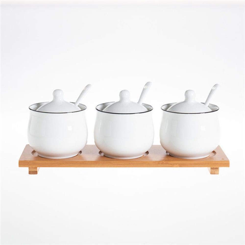 Bouteille d'huile d'olive et bocal à sucre en bois pour table chaleureuse