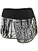 ASICS Women's Everysport Shorts, Black/White Glitch Print, Medium