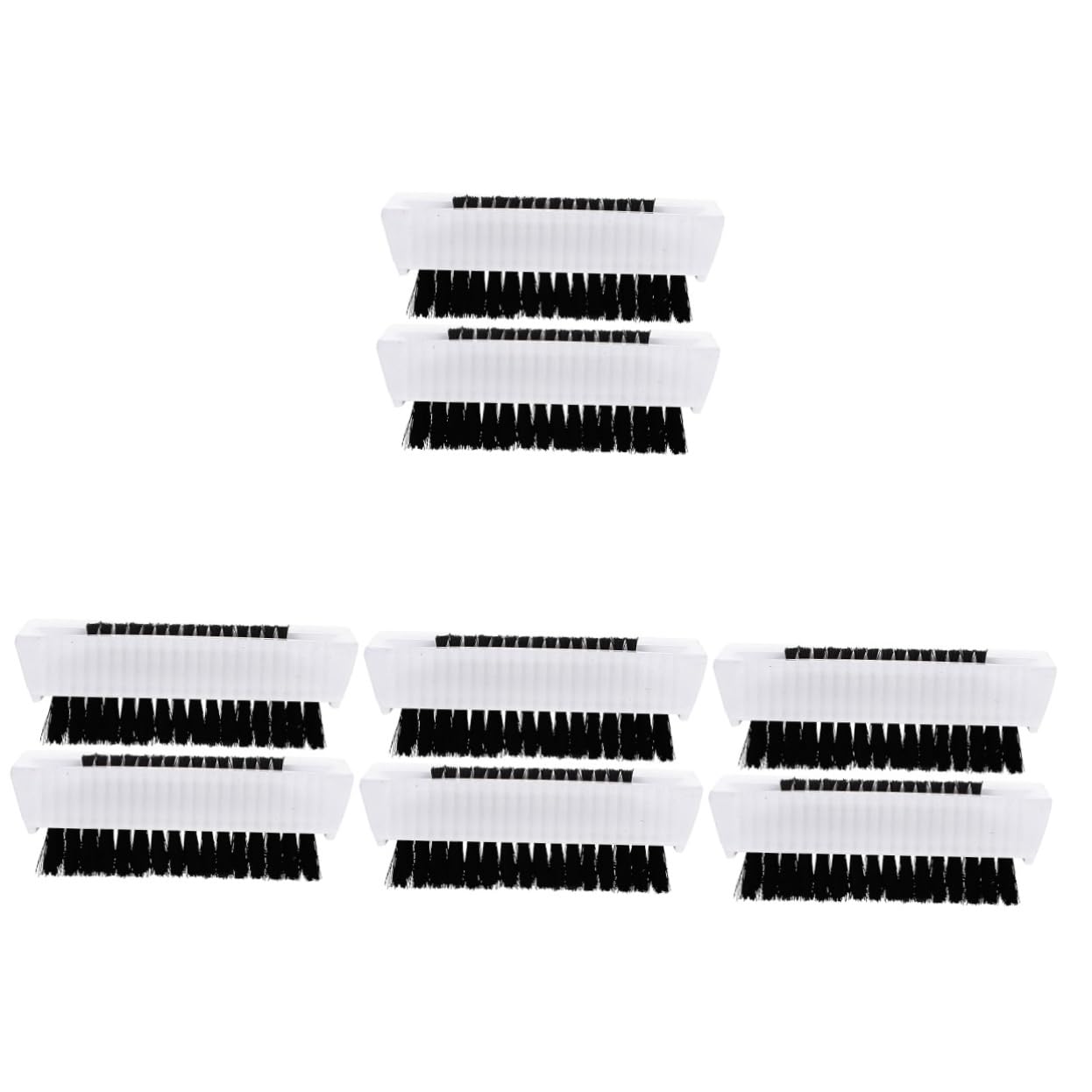8pcs Nail Cleaning Brushes Double-sided Soft and Stiff Bristles for Fingernail Scrubbing Portable Design for Home Travel Use for Salons and Personal Care