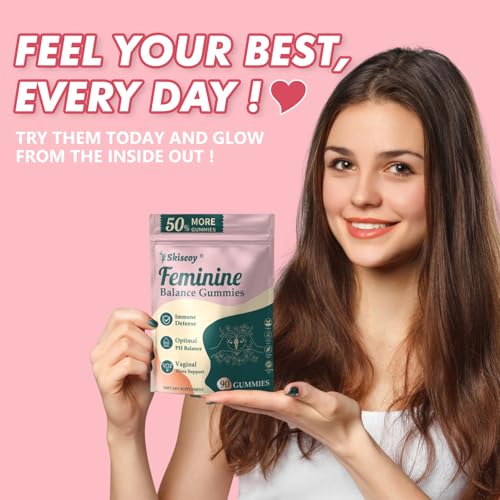 Skiseoy Pineapple Gummies for Women pH - Feminine Balance Gummies for Flora and Vaginal Health + Vitamin C for Immune Support, Probiotics Women's pH Balance Gummy Nutrition Vegan Friendly, 90 Counts — view 4
