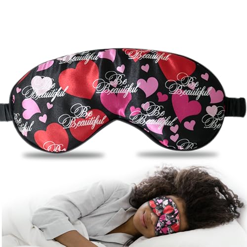 Image of Luxury Sleep Mask - Soft, Lightweight & Ultra Comfort-Perfect for Light Blocking Wake up Radiant-Black