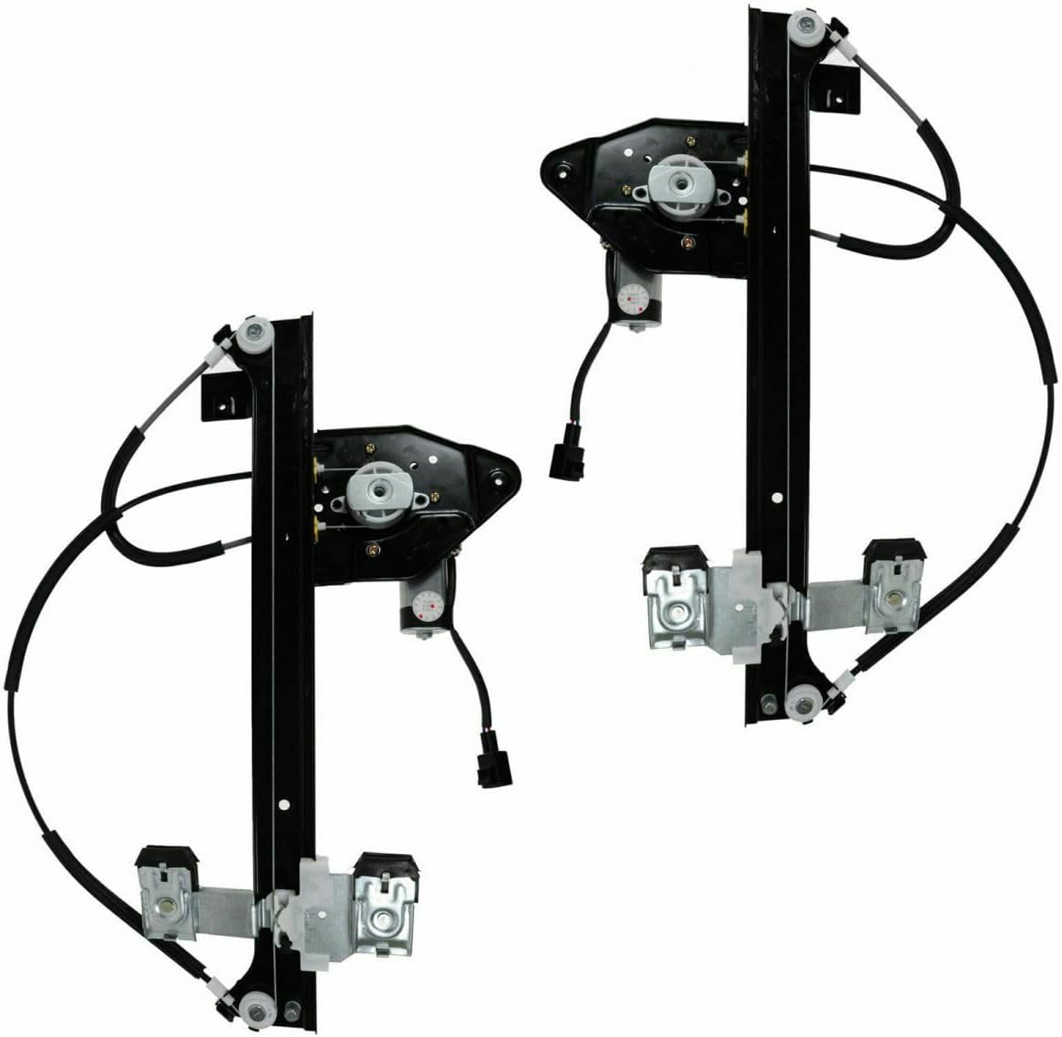 2pcs Car Window Regulator Rear Left Right Side W/Motor for Buick for Rainier,for Chevy for Trailblazer,for GMC for Envoy,for Isuzu for Ascender,for Olds for Bravada,for Saab for 9-7x