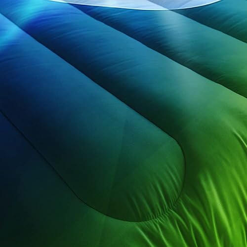 Miniatura 3 de Juego de edredón de fútbol 3D para niños, edredón de ropa de cama deportiva tamaño Queen con temática de fútbol con 2 fundas de almohada con