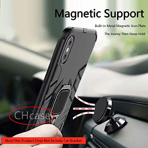 SATURCASE Custodia Per Huawei P20 Lite Ibrida 2 In 1: Silicone + Policarbonato Con Cavalletto, Rossa
