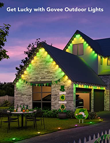 Govee Permanent Outdoor Lights, Smart Rgbic Outdoor Lights With 72 Scene Modes, 100Ft With 72 Led Eaves Lights Ip67 Waterproof For Party, Game Day, Daily Lighting, Work With Alexa, Google Assistant #TOP1