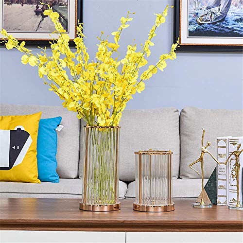 Vase en verre et alliage pour centre de table de mariage chic - 4