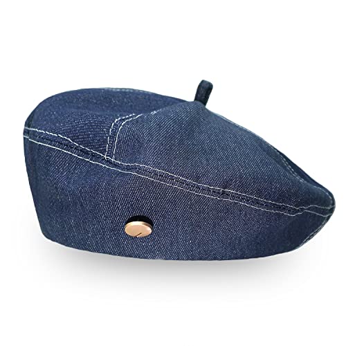 Denim Berets For Women Cowboy Bonnie Ladies Head Turban Hats Pretty Hats Elegant Fancy French Beret Hats For Girls (Cbl-001) #TOP29