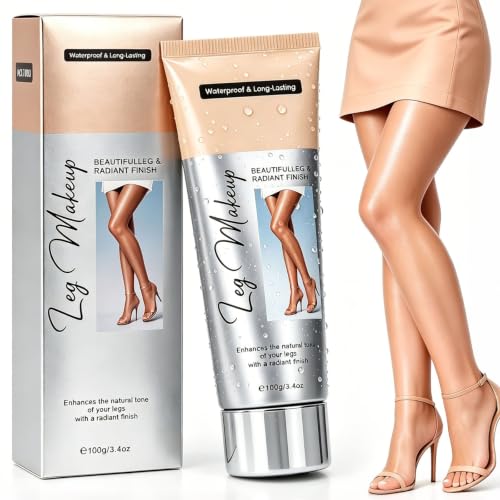 Correcteur de Teint Jambes Waterproof,Maquillage Corps Haute Couvrance pour Dissimuler Tatouages,Cicatrices et Varices,Longue Tenue,Fini Naturel,Texture Légère,100 ml