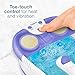 Conair Waterfall Pedicure Foot Spa Bath with Blue LED Lights, Massaging Bubbles and Massage Rollers, Purple/White