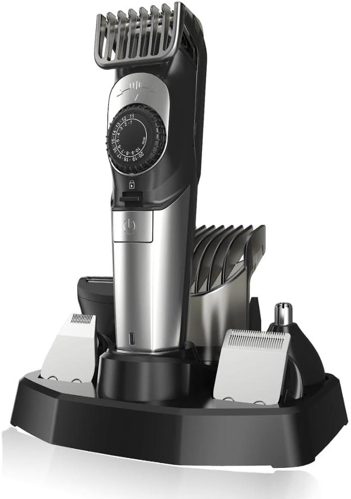 Pro Hair Adjustable All in One Electric Trimmer for Men Shaver Rechargeable Beard Cutting Machine Cord