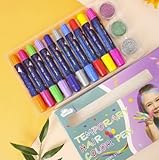 Haarkreide 10 Farbe Haarkreide Set Hair Chalk Geschenke für Mädchen Auswaschbare Haarfärbe Stifte Kinder Haarfärbemittel für Karneval, Party, Weihnachten, Kinderfeste und Geburtstag