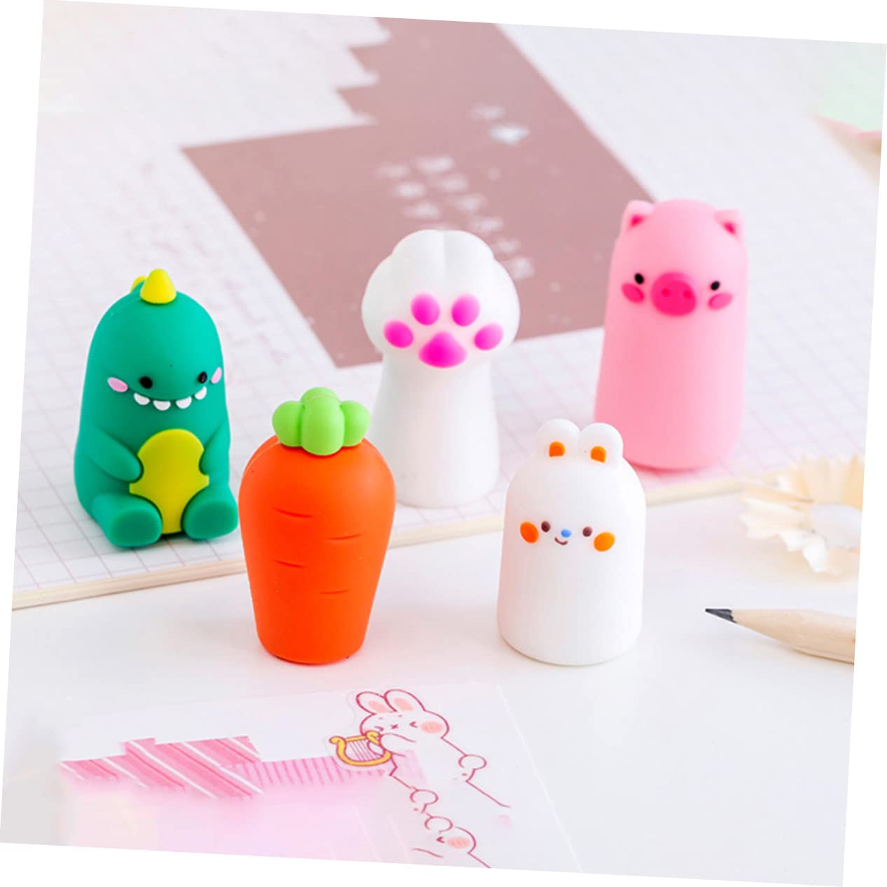 VILLCASE 15stücke Cartoon-anspitzer Für Handbetriebene Mini-bleistiftspitzer Bunten Designs Für Schule Zuhause Und Bürobedarf