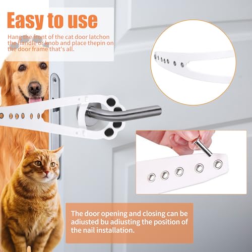 DTKIUSDKR Suporte de trava de porta de gato, mantenha a porta aberta de 3,8 cm a 20,3 cm, deixe os g