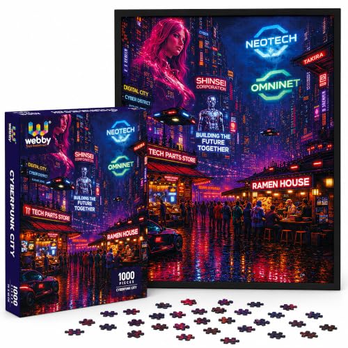 Image of Webby Cyberpunk Jigsaw Puzzle 1000 Pieces