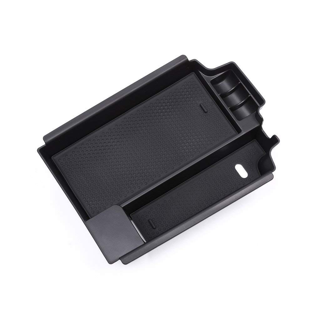 for BMW 5 Series G30 2017-2020, Plastic Car Armrest Storage Box Central Console Container Phone Glove Tray Holder Black